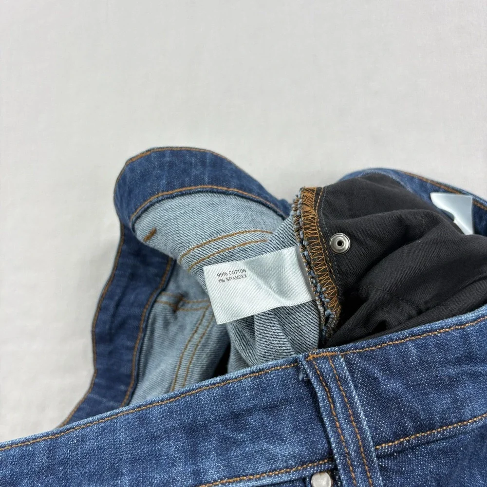 40 Grit Jeans Mens 36x34 Blue Duluth Trading Co Stretch Workwear Straight Leg